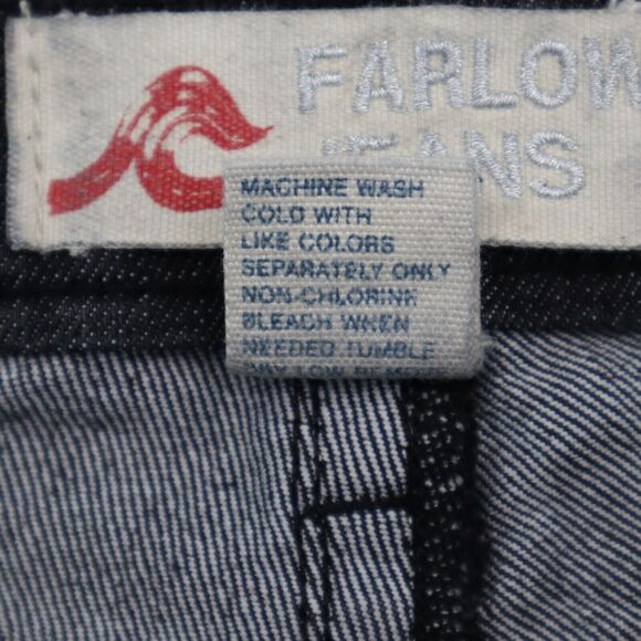 Farlow Jeans Pants Womens 9 Black Denim Flat Front Bootcut Pockets Jeans - Picture 3 of 16